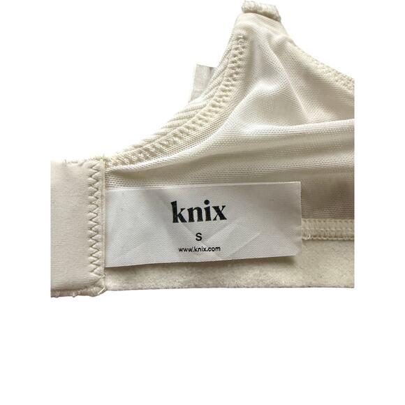 Knix Micro Modal Rib Bralette White Womens Small - Picture 3 of 6